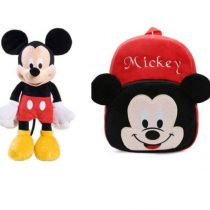 Set Ghiozdanel Mickey Mouse + Mascota din Plus