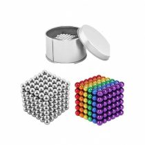 Set Bile Magnetice  Neocube, Multicolore + Argintii, 5 mm, 432 piese